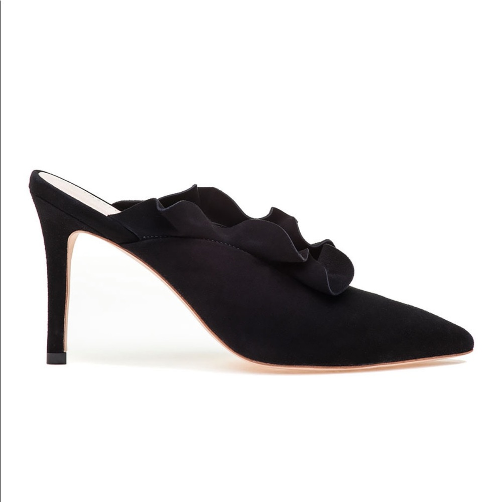loeffler randall langley mule in black suede - Picture 4 of 15